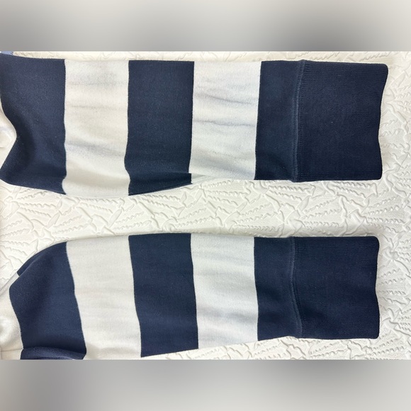 Abercrombie & Fitch Blue and White Long Sleeve Tee - Picture 6 of 8